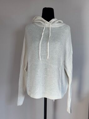 Banana Republic Women’s Cream Cable Knit Hoodie